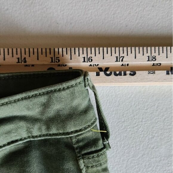Old Navy Jeans Size 14 Womens Rockstar Mid-Rise Olive Green Skinny - Picture 6 of 8